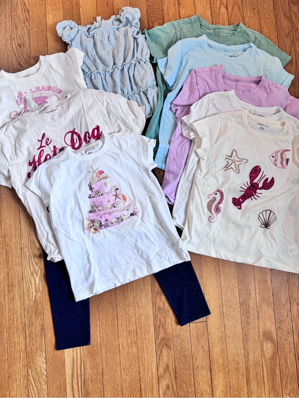 10 PC BUNDLE CREWCUTS TEES & TOPS